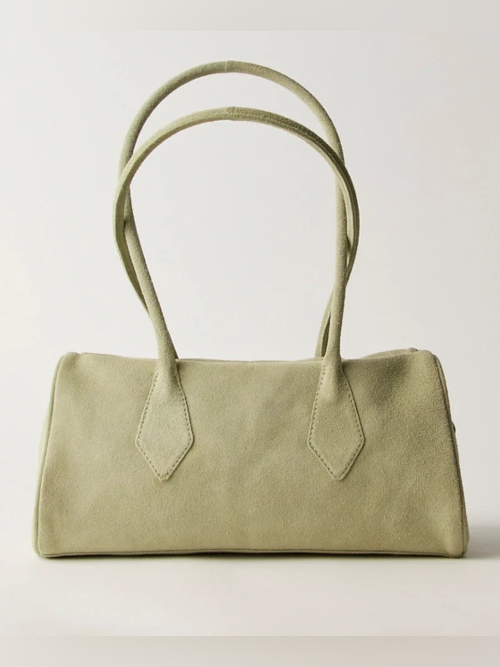 New free people Sierra Suede shoulder bag tote purse sage green